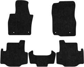 Акція на Ворсові килимки EVAtech Standard в салон авто для Mazda CX-90 6 seats (with console) 2023 1 покоління SUV USA Чорний кант від Rozetka