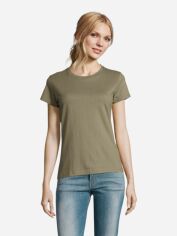 Акція на Футболка бавовняна жіноча Sol's Imperial Women 11502268 XL Хакі від Rozetka