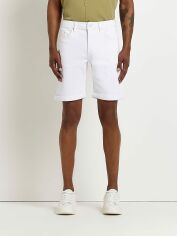 Акція на Шорти джинсові короткі чоловічі River Island XAZ428968MEDI 38 Білі від Rozetka