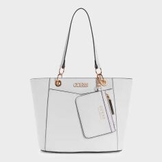 Акція на Сумка шоппер жіноча Guess 235646674 Біла від Rozetka