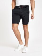 Акція на Шорти бавовняні короткі чоловічі River Island XAZ429017JLMS 30 Темно-сині від Rozetka