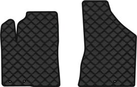 Акція на Килимки з екошкіри EVAtech ECO в салон авто передні для Sorento (XM) (Hinged Gas Pedal) 7 seats Kia 2009-2012 2 покоління SUV EU Екошкіра чорна з чорною ниткою чорний кант від Rozetka