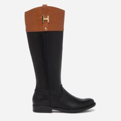Акція на Жіночі чоботи Tommy Hilfiger 919153545 36 Чорні від Rozetka