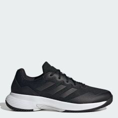 Акція на Чоловічі кросівки для тенісу Adidas Gamecourt 2 M IG9567 46.5 (11.5UK) 30 см Cblack/Cblack/Grefou від Rozetka