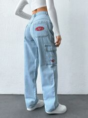 Акція на Джинси жіночі SHEIN GD-00154705 40 Блакитні від Rozetka