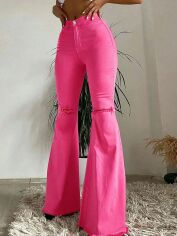 Акція на Джинси жіночі SHEIN GD-00130721 XL Рожеві від Rozetka