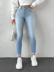 Акція на Джинси жіночі SHEIN GD-00135408 38 Блакитні від Rozetka