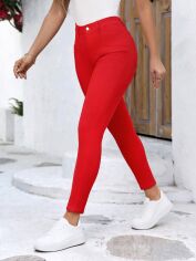 Акція на Джинси жіночі SHEIN GD-00166268 27 Червоні від Rozetka
