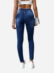 Акція на Джинси жіночі SHEIN GD-00085485 34 Темно-сині від Rozetka