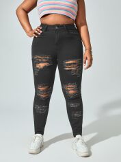 Акція на Джинси жіночі SHEIN GD-00103323 XL Чорні від Rozetka
