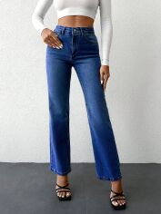 Акція на Джинси жіночі SHEIN GD-00130767 XS Сині від Rozetka