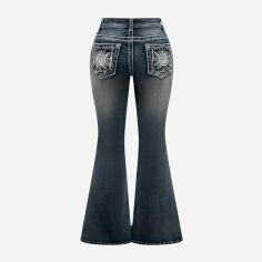 Акція на Джинси жіночі SHEIN GD-00128772 XL Темно-сині від Rozetka