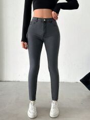 Акція на Джинси жіночі SHEIN GD-00113122 40 Темно-сірі від Rozetka