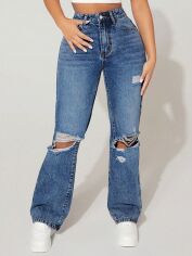 Акція на Джинси Boyfriend жіночі SHEIN GD-00113200 XS Сині від Rozetka