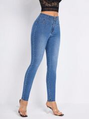 Акція на Джинси Skinny жіночі SHEIN GD-00135330 32 Блакитні від Rozetka