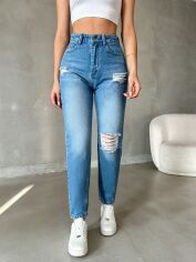 Акція на Джинси жіночі SHEIN GD-00125261 34 Блакитні від Rozetka