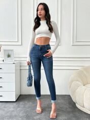 Акція на Джинси жіночі SHEIN GD-00135436 40 Сині від Rozetka