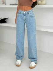 Акція на Джинси жіночі SHEIN GD-00133756 38 Блакитні від Rozetka