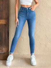 Акція на Джинси Skinny жіночі SHEIN GD-00135392 36 Сині від Rozetka
