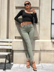 Акція на Джинси Skinny жіночі SHEIN GD-00133992 L Сірі від Rozetka