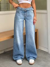 Акція на Джинси жіночі SHEIN GD-00133175 38 Блакитні від Rozetka
