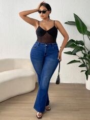Акція на Джинси жіночі SHEIN GD-00161635 XL Темно-сині від Rozetka