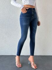 Акція на Джинси жіночі SHEIN GD-00113313 34 Темно-сині від Rozetka