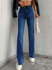 Акція на Джинси Кльош жіночі SHEIN GD-00135386 36 Темно-сині від Rozetka