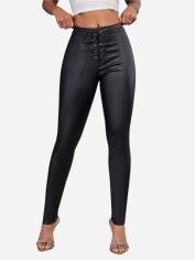 Акція на Штани жіночі SHEIN GD-00095143 32 Чорні від Rozetka