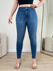 Акція на Джинси жіночі SHEIN GD-00137320 XL Сині від Rozetka
