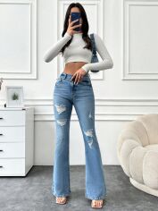 Акція на Джинси жіночі SHEIN GD-00135366 34 Блакитні від Rozetka