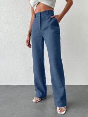 Акція на Штани жіночі SHEIN GD-00108679 L Блакитні від Rozetka