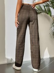 Акція на Штани жіночі SHEIN GD-00151271 S Коричневі від Rozetka