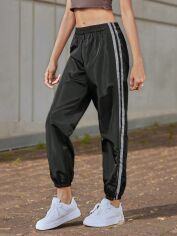 Акція на Штани жіночі SHEIN GD-00158355 XS Чорні від Rozetka