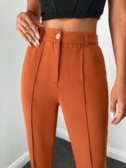 Акція на Штани жіночі SHEIN GD-00153302 XS Світло-коричневі від Rozetka