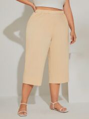 Акція на Штани жіночі SHEIN GD-00160373 XL Кремові від Rozetka