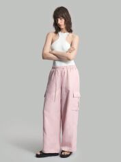 Акція на Штани жіночі SHEIN GD-00155321 L Світло-рожеві від Rozetka