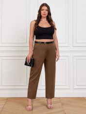 Акція на Штани жіночі SHEIN GD-00135451 44 Коричневі від Rozetka