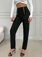 Акція на Штани жіночі SHEIN GD-00146033 M Чорні від Rozetka