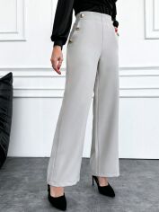 Акція на Штани жіночі SHEIN GD-00115876 L Білі від Rozetka