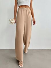 Акція на Штани жіночі SHEIN GD-00135452 44 Світло-бежеві від Rozetka