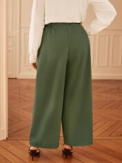 Акція на Штани жіночі SHEIN GD-00139028 3XL Хакі від Rozetka