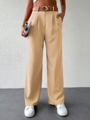 Акція на Штани жіночі SHEIN GD-00112261 42 Бежеві від Rozetka