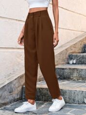 Акція на Штани жіночі SHEIN GD-00098873 L Коричневі від Rozetka