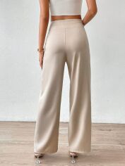 Акція на Штани жіночі SHEIN GD-00098897 L Світло-бежеві від Rozetka