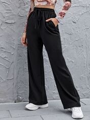 Акція на Штани жіночі SHEIN GD-00123477 S Чорні від Rozetka