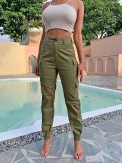 Акція на Штани жіночі SHEIN GD-00112405 S Хакі від Rozetka