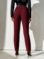 Акція на Штани жіночі SHEIN GD-00101367 M Бордові від Rozetka