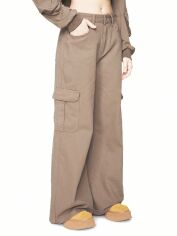 Акція на Штани жіночі SHEIN GD-00145202 M Бежеві від Rozetka