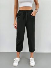 Акція на Штани жіночі SHEIN GD-00112161 S Чорні від Rozetka